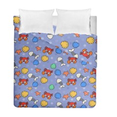 Crabs Pattern Duvet Cover Double Side (full/ Double Size)