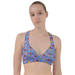 Crabs Pattern Sweetheart Sports Bra