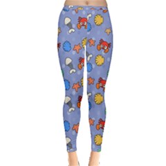 Crabs Pattern Inside Out Leggings by Valentinaart