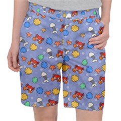 Crabs Pattern Pocket Shorts by Valentinaart