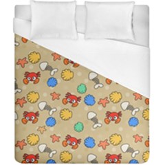 Crabs Pattern Duvet Cover (california King Size)