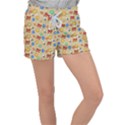 Crabs Pattern Women s Velour Lounge Shorts View1