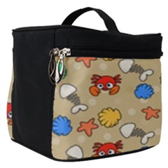 Crabs Pattern Make Up Travel Bag (small)