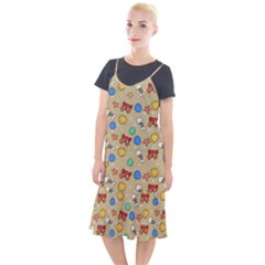 Crabs Pattern Camis Fishtail Dress