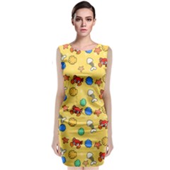 Crabs Pattern Classic Sleeveless Midi Dress