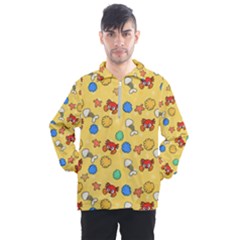 Crabs Pattern Men s Half Zip Pullover