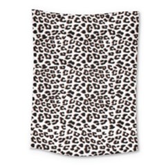 3d Leopard Print Black Brown Medium Tapestry by LoolyElzayat