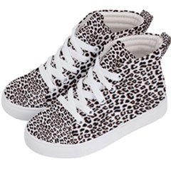 3d Leopard Print Black Brown  Kids  Hi-top Skate Sneakers by LoolyElzayat