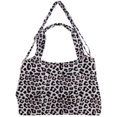 3d Leopard Print Black Brown White Double Compartment Shoulder Bag by LoolyElzayat