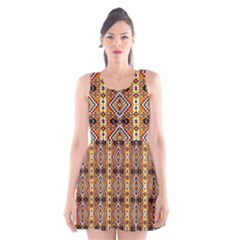 Nr-3 Colorful Scoop Neck Skater Dress by ArtworkByPatrick