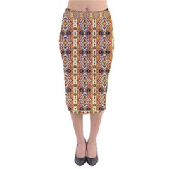 Nr-3 Colorful Velvet Midi Pencil Skirt by ArtworkByPatrick