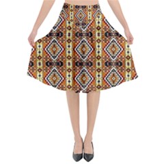 Nr-3 Colorful Flared Midi Skirt by ArtworkByPatrick