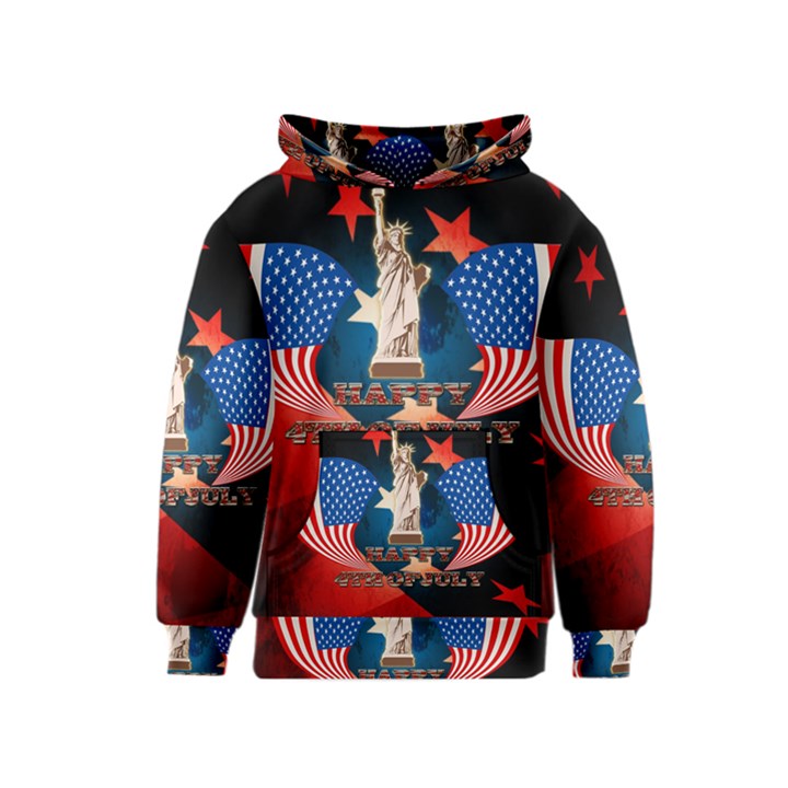 Happy 4th Of July Kids  Pullover Hoodie