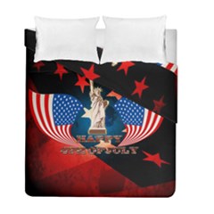 Happy 4th Of July Duvet Cover Double Side (full/ Double Size) by FantasyWorld7