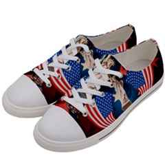 Happy 4th Of July Women s Low Top Canvas Sneakers by FantasyWorld7