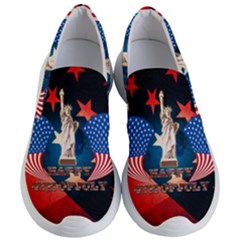 Happy 4th Of July Women s Lightweight Slip Ons by FantasyWorld7