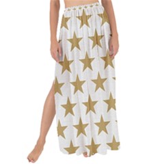 Gold Star Maxi Chiffon Tie-up Sarong by WensdaiAmbrose