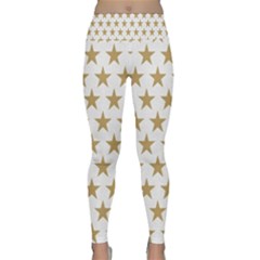 Gold Star Lightweight Velour Classic Yoga Leggings by WensdaiAmbrose