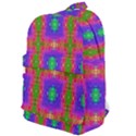 Groovy Purple Green Pink Square Pattern Classic Backpack View1