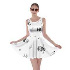 Wise And Big Eyes Skater Dress by WensdaiAmbrose