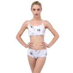 Wise And Big Eyes Layered Top Bikini Set by WensdaiAmbrose