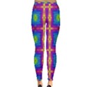 Groovy Blue Pink Yellow Square Pattern Inside Out Leggings View2