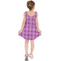 Argyle Large Pink Pattern Kids  Sleeveless Dress View2