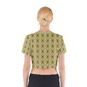 Argyle Large Yellow Pattern Cotton Crop Top View2