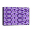 Argyle Large Purple Pattern Deluxe Canvas 18  x 12  (Stretched) View1