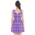 Argyle Large Purple Pattern Scoop Neck Skater Dress View2