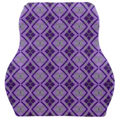 Argyle Large Purple Pattern Car Seat Velour Cushion  by BrightVibesDesign