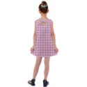 Argyle Light Red Pattern Kids  Cross Back Dress View2