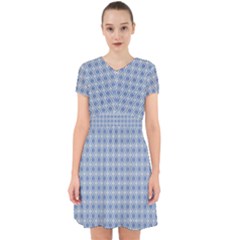 Argyle Light Blue Pattern Adorable In Chiffon Dress by BrightVibesDesign