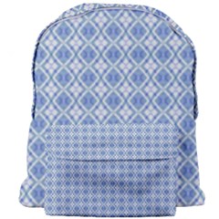 Argyle Light Blue Pattern Giant Full Print Backpack by BrightVibesDesign