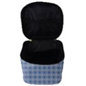 Argyle Light Blue Pattern Make Up Travel Bag (Small) View3