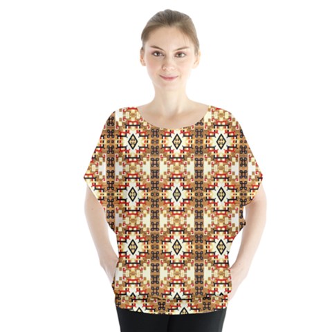 Nr-2 Colorful Batwing Chiffon Blouse by ArtworkByPatrick