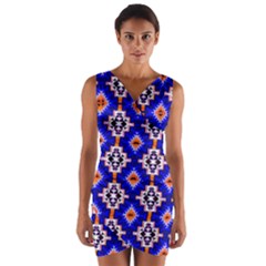 Nr-7 Colorful Wrap Front Bodycon Dress by ArtworkByPatrick