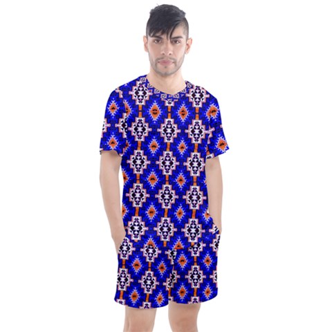 Nr-7 Colorful Men s Mesh Tee And Shorts Set by ArtworkByPatrick