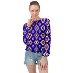 Nr-7 Colorful Banded Bottom Chiffon Top by ArtworkByPatrick