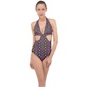 Rp 1 Halter Front Plunge Swimsuit View1