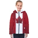 Canada Flag Kids  Jackets Hooded Puffer Coats View1