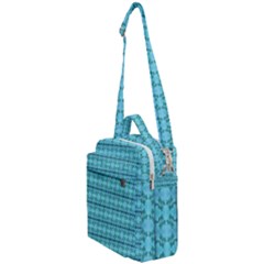 Cute Flowers Vines Pattern Pastel Turquoise Crossbody Day Bag