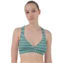 Cute Flowers Vines Pattern Pastel Green Sweetheart Sports Bra View1