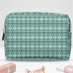 Cute Flowers Vines Pattern Pastel Green Make Up Pouch (medium) by BrightVibesDesign