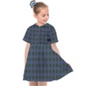 Argyle Dark Purple Black Pattern Kids  Sailor Dress View1