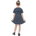 Argyle Dark Purple Black Pattern Kids  Sailor Dress View2