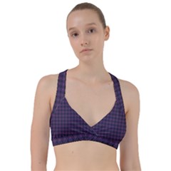 Argyle Dark Pink Black Pattern Sweetheart Sports Bra by BrightVibesDesign