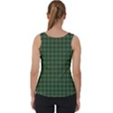 Argyle Dark Green Brown Pattern Velvet Tank Top View2