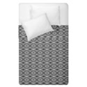 Ornate Oval Pattern Grey Black White Duvet Cover Double Side (Single Size) View2