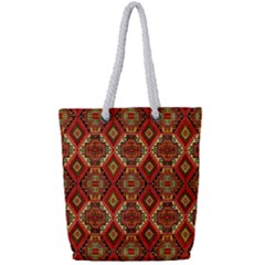 Rp 6 Full Print Rope Handle Tote (small) by ArtworkByPatrick